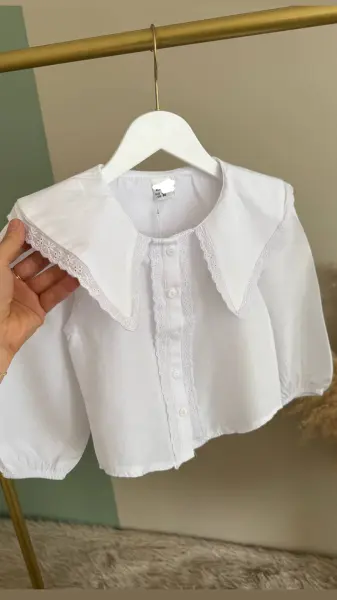 Dantel detaylı gömlek