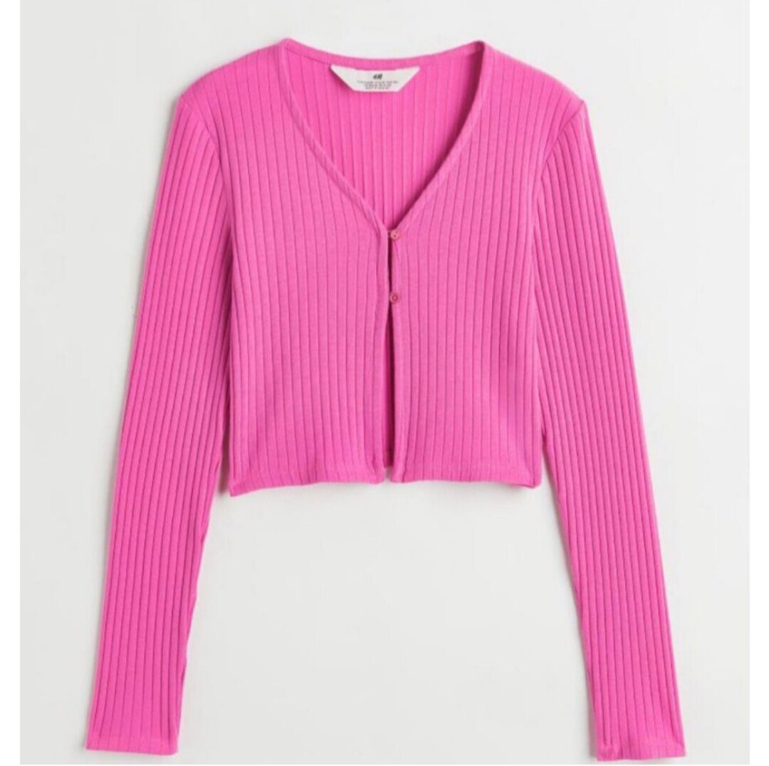 Fuşya hırka 14/15 yaş