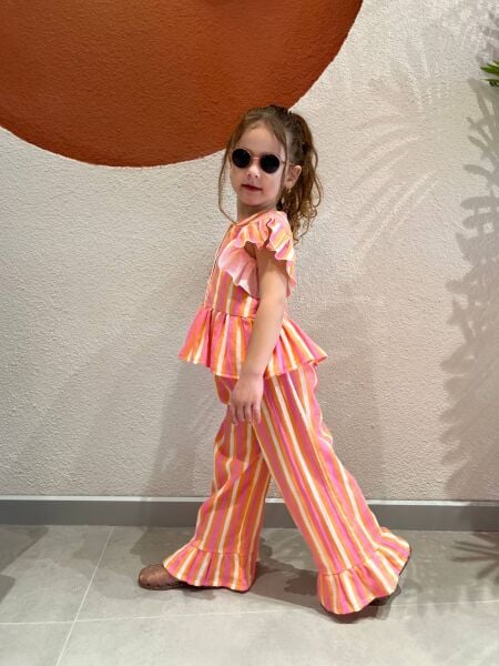 Müslin çizgili takım