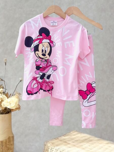 Minnie bağcık detaylı taytlı takım