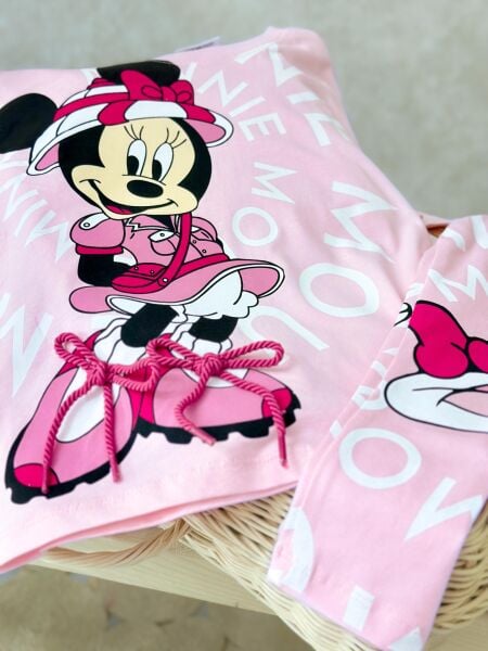 Minnie bağcık detaylı taytlı takım