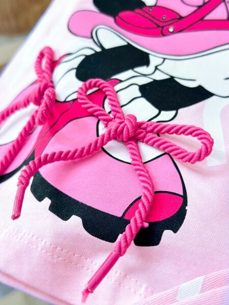 Minnie bağcık detaylı taytlı takım