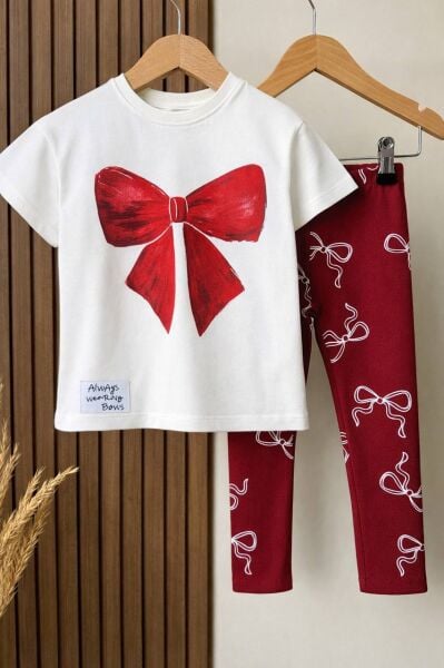 Fiyonk detaylı taytlı takım