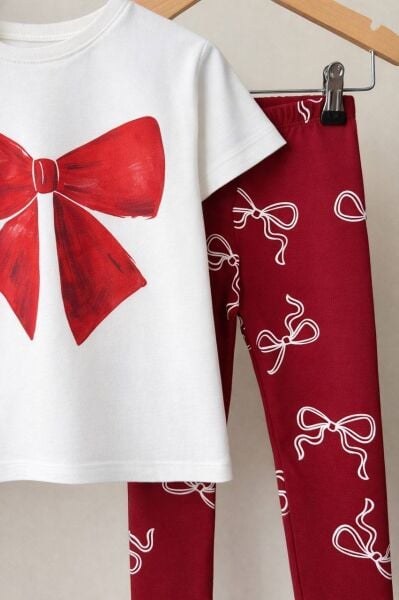 Fiyonk detaylı taytlı takım