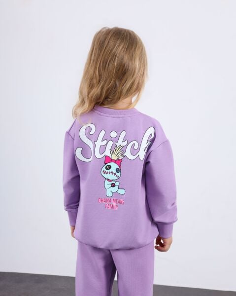 Stitch iki iplik takım lila 7/8 yaş