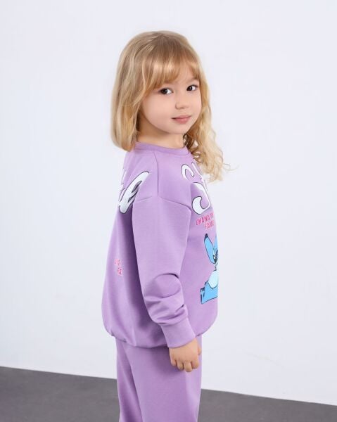 Stitch iki iplik takım lila 7/8 yaş