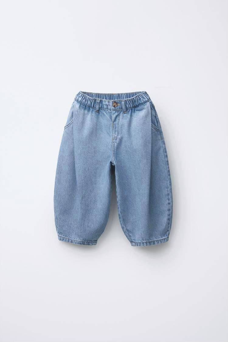 Açık mavi balon denim pantolon