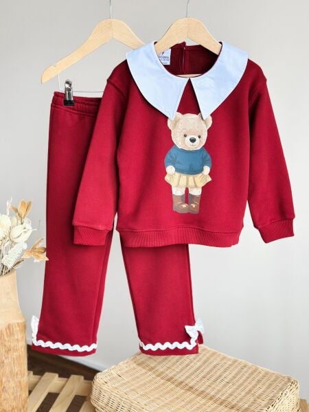 Teddy yaka detaylı takım