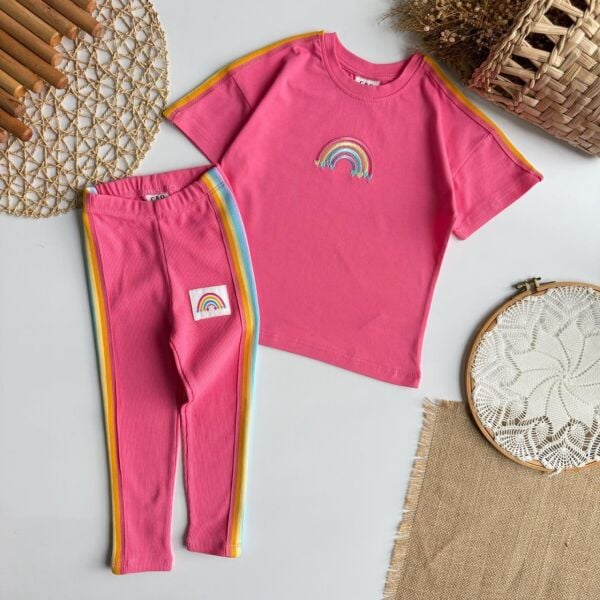 Gökkuşaklı taytlı takım