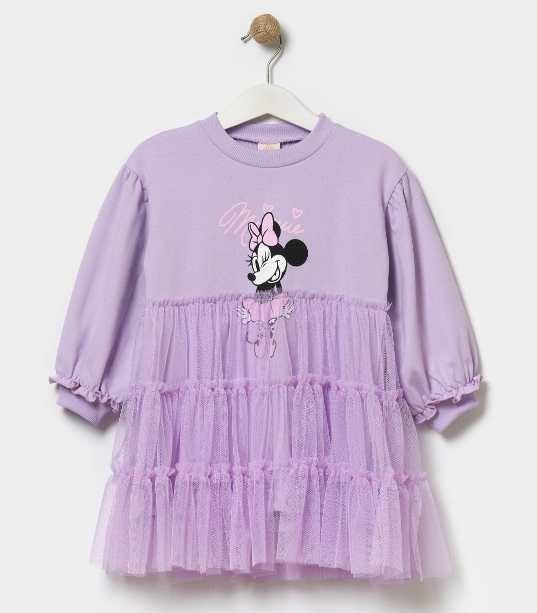 Minnie tüllü elbise lila
