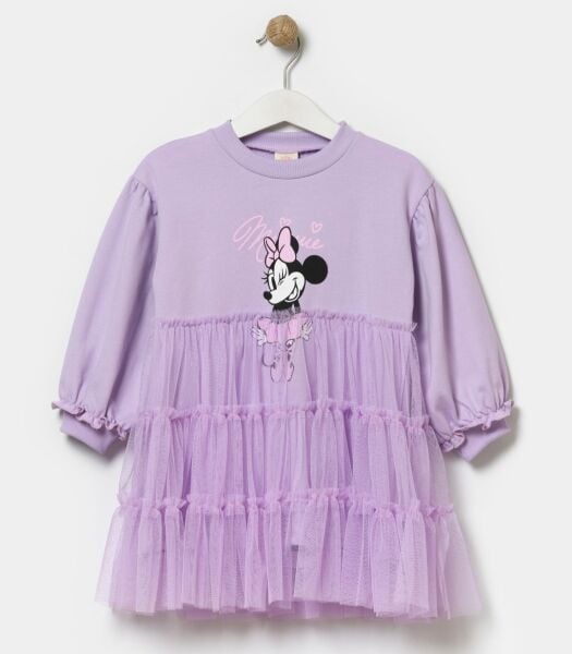 Minnie tüllü elbise lila