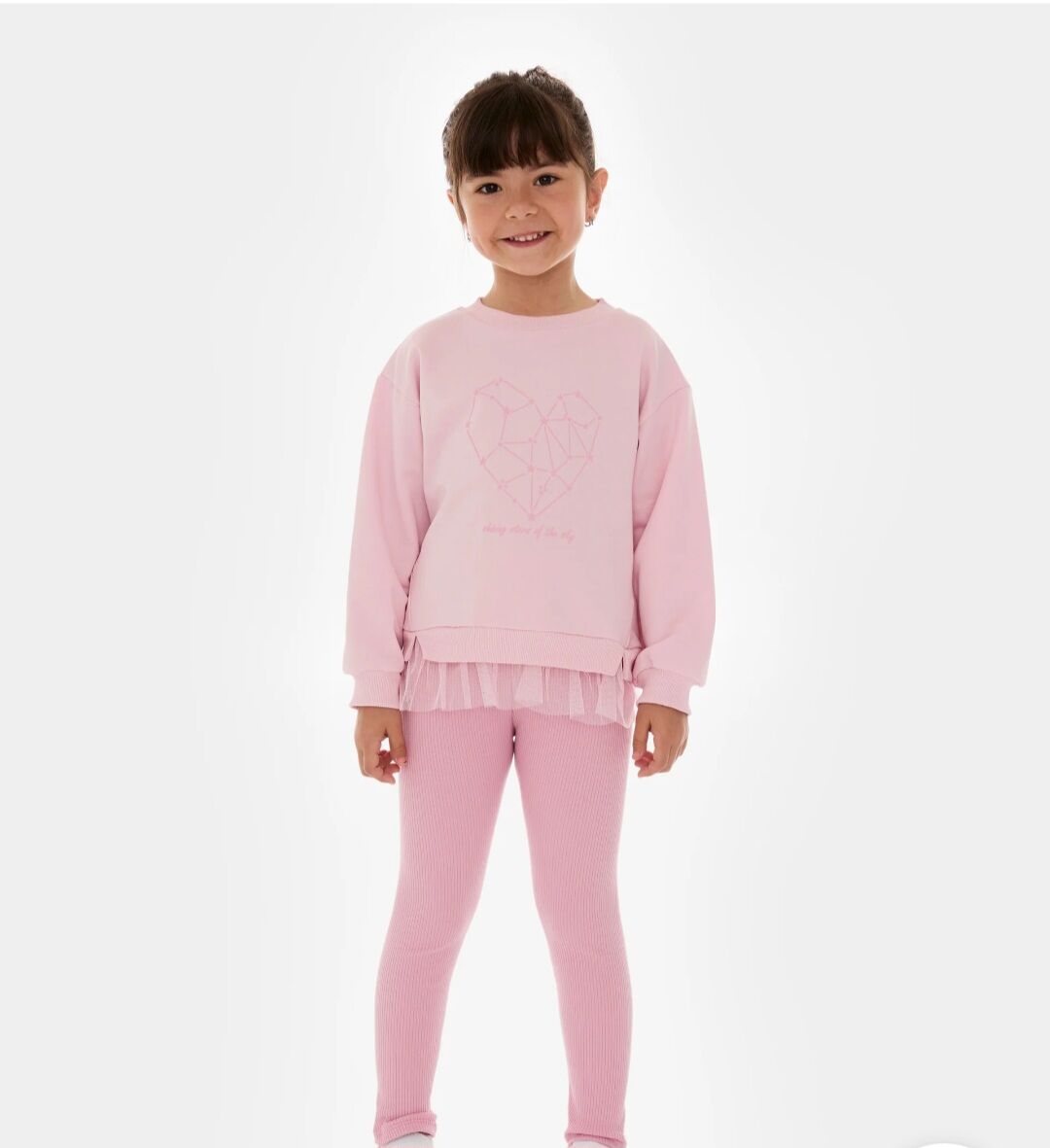 Etek ucu tül detaylı takım 4 yaş