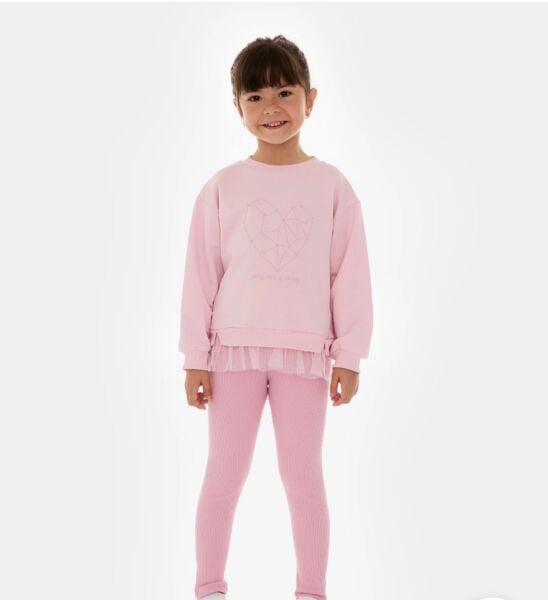 Etek ucu tül detaylı takım