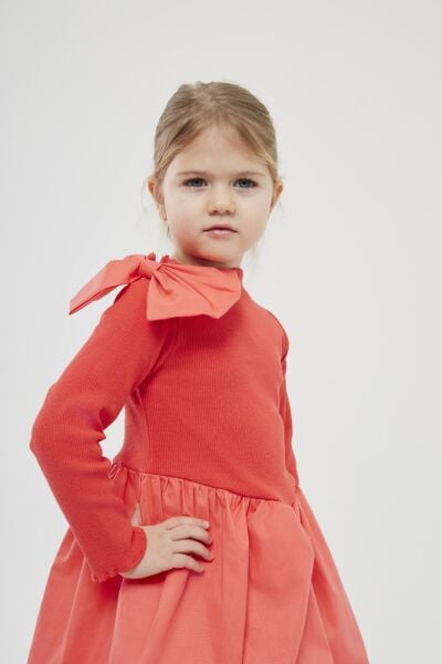 Fiyonk detaylı balon elbise