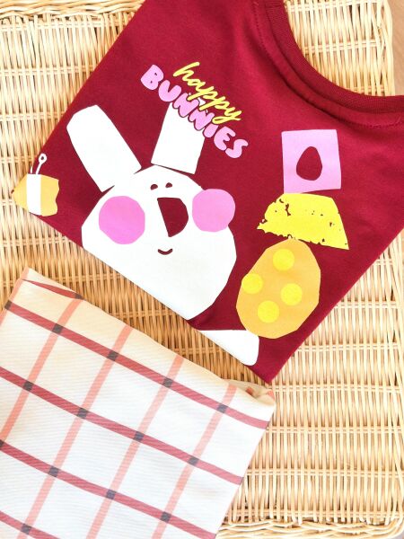Happy Bunnies bordo takım