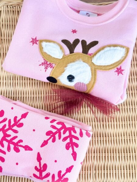 Yeni yıl temalı taytlı takım