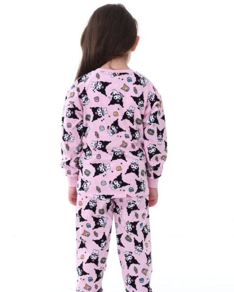Kuromi pijama takımı Pembe