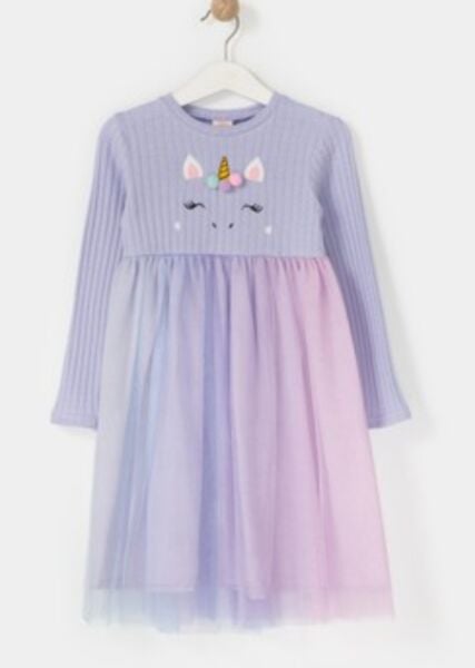Unicorn lila elbise