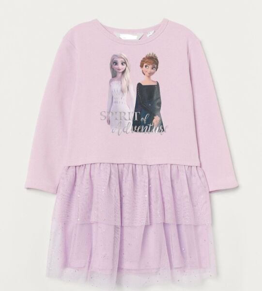 Elsa lila sweat elbise
