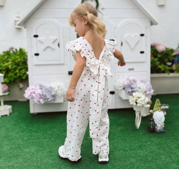 Kalpli müslin&keten tulum 1 yaş