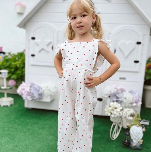 Kalpli müslin&keten tulum