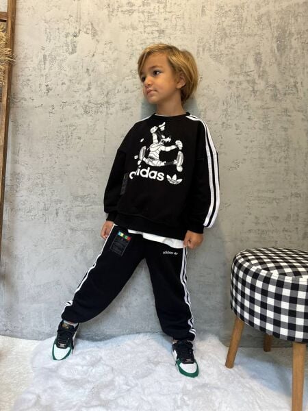 Gofy çizgili eşofman takımı