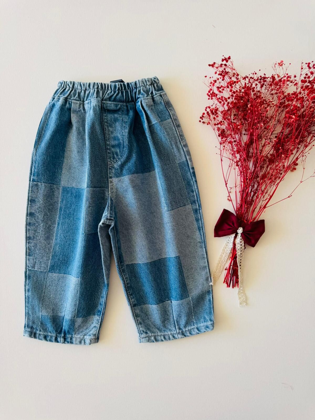 Laciel denim bloklu balon Jean 6/7 yaş