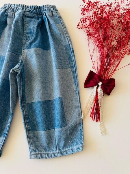 Laciel denim bloklu balon Jean