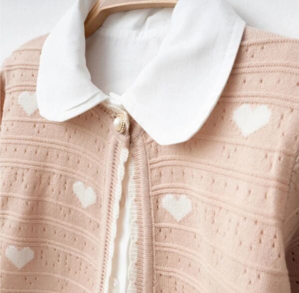 Triko kalpli üçlü set takım pudra